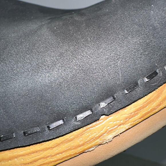 Dansko Giulia Clog Womens 39 (US 8.5-9) Black Milled Nubuck Slides Boho - Picture 12 of 13